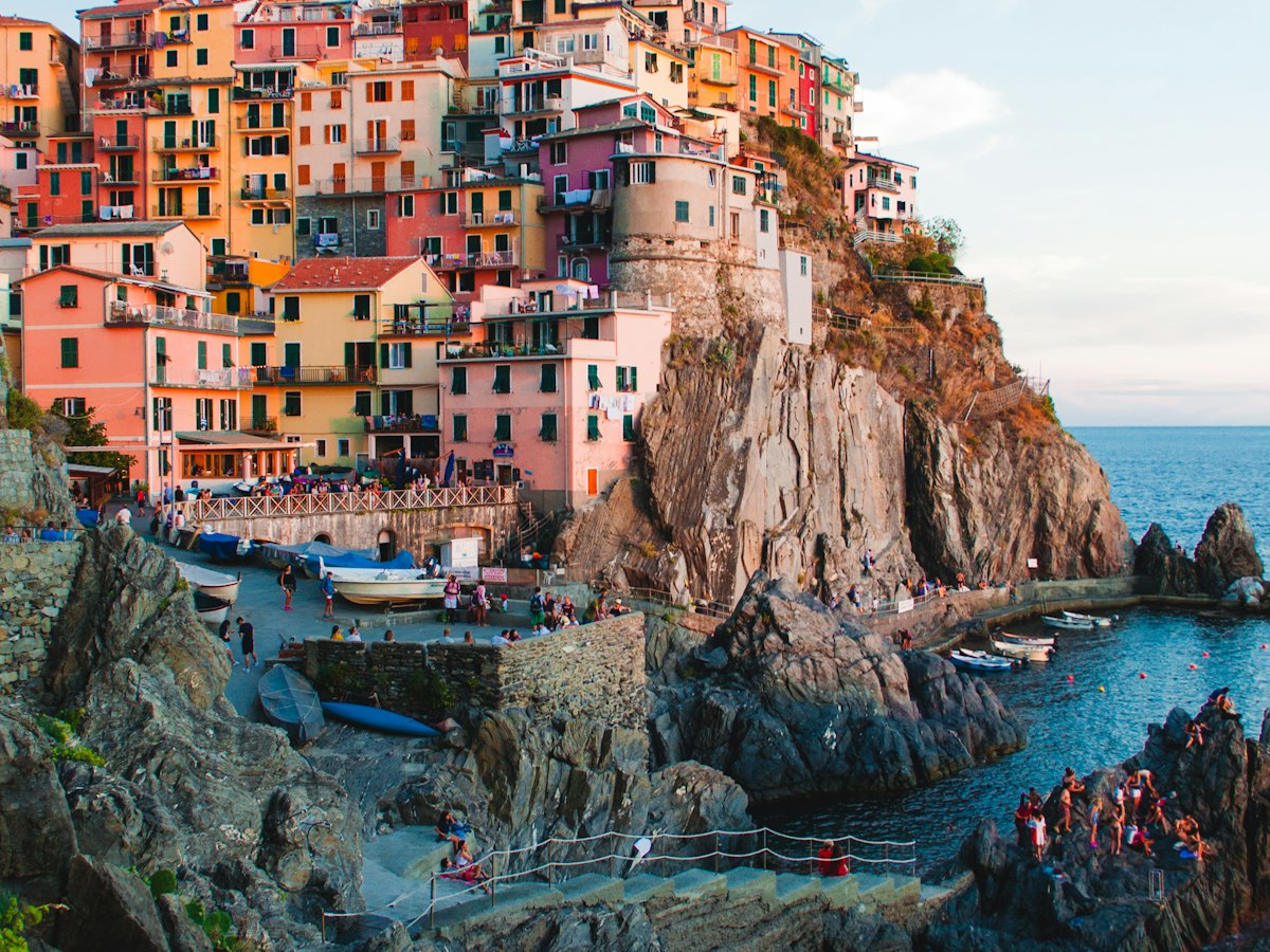 Cinque Terre village on the coast of Italy